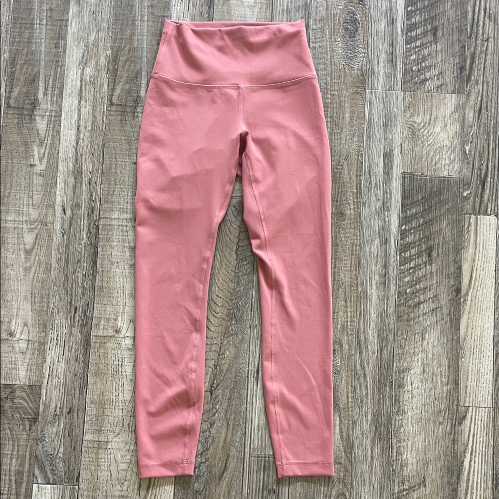 Lululemon Athletica Pink High-Waisted Leggings